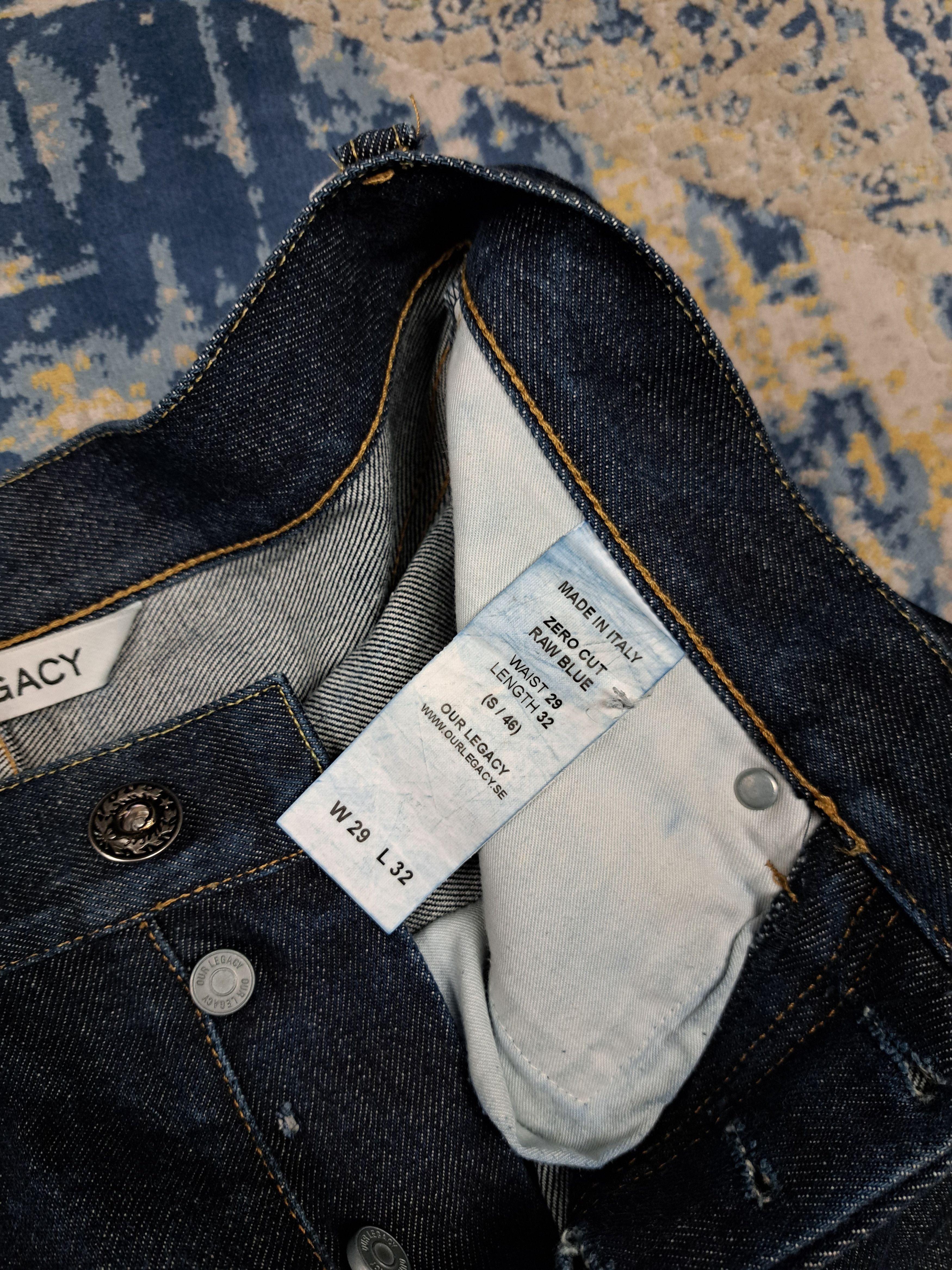 Our Legacy Our Legacy Zero Cut Raw Indigo Denim Size US 29 - 8 Thumbnail