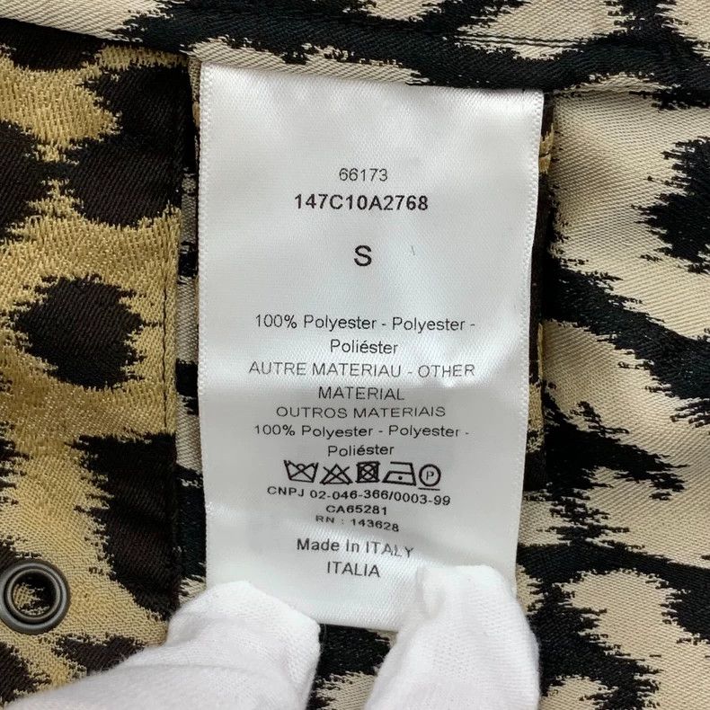 Dior Dior Brown leopard-print hooded drawstring half-zipper long Size US S / EU 44-46 / 1 - 7 Thumbnail