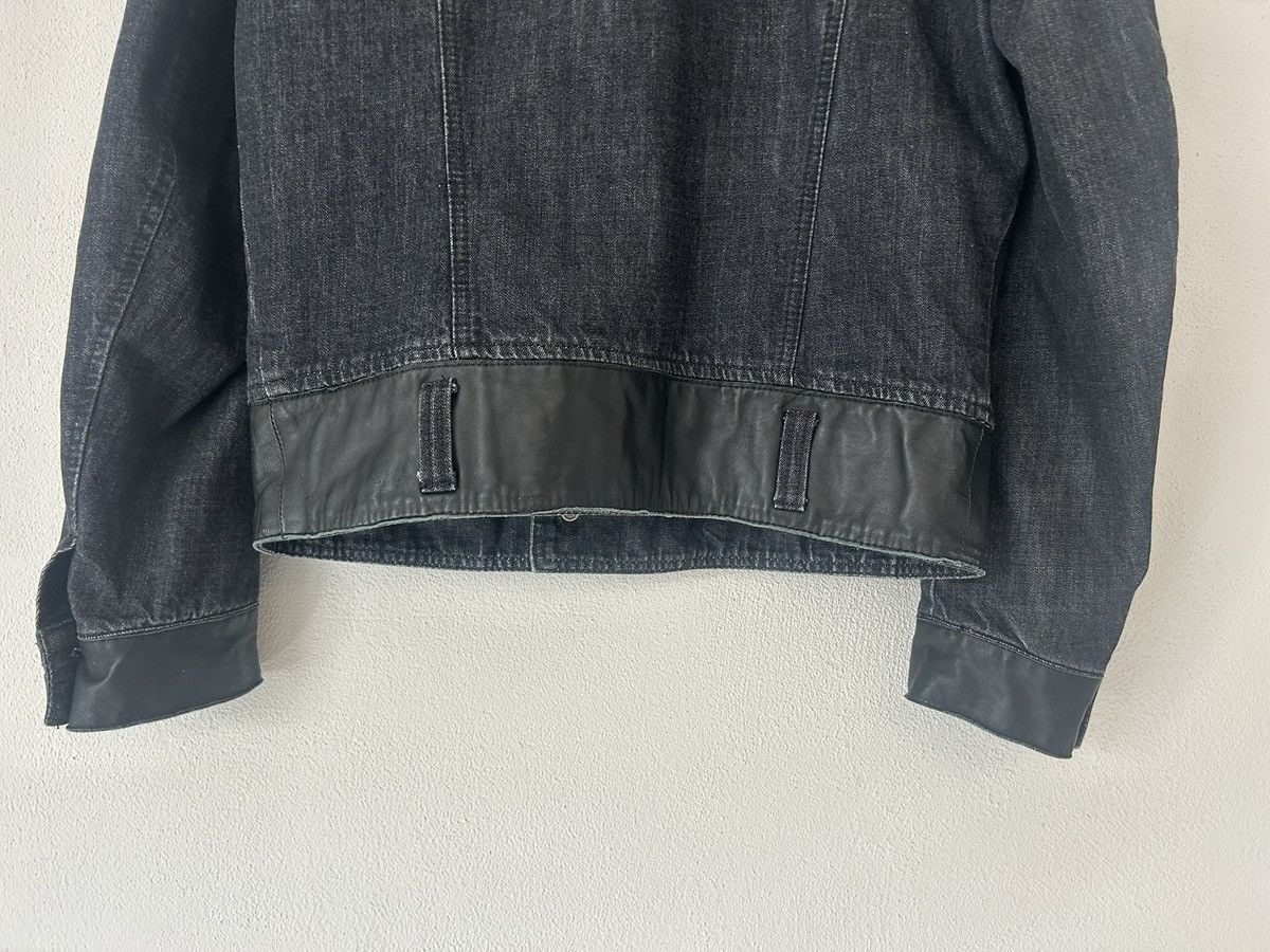 Jean Paul Gaultier Double-Breasted Denim Jacket with Leather Trim Size US M / EU 48-50 / 2 - 8 Thumbnail