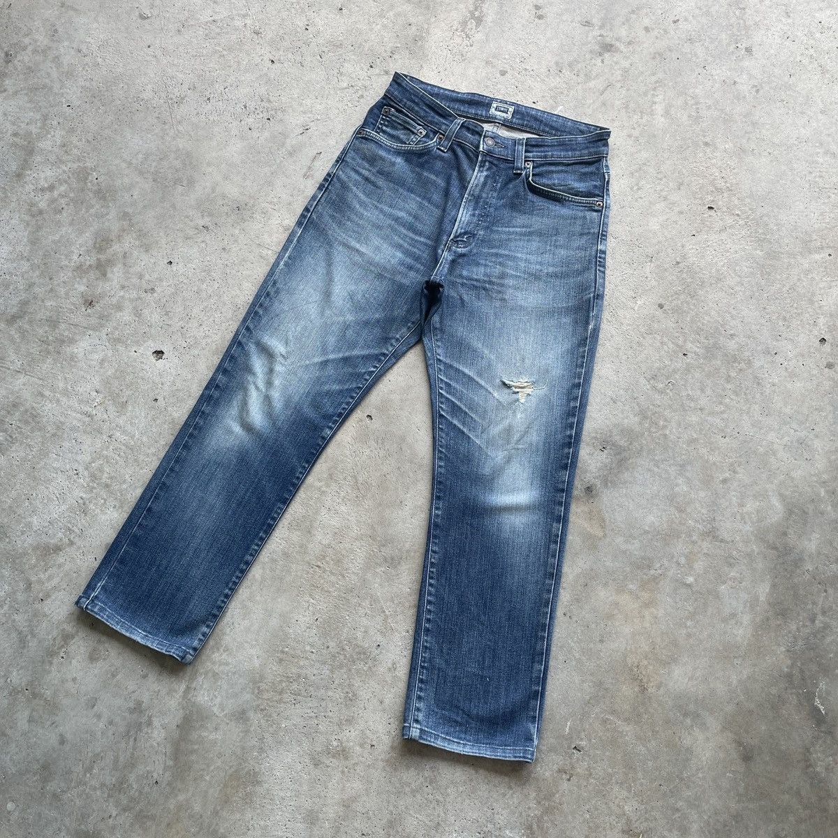 Japanese Brand W29 Vintage Edwin Denim Faded Distressed Pants Jeans Size US 29 - 2 Thumbnail