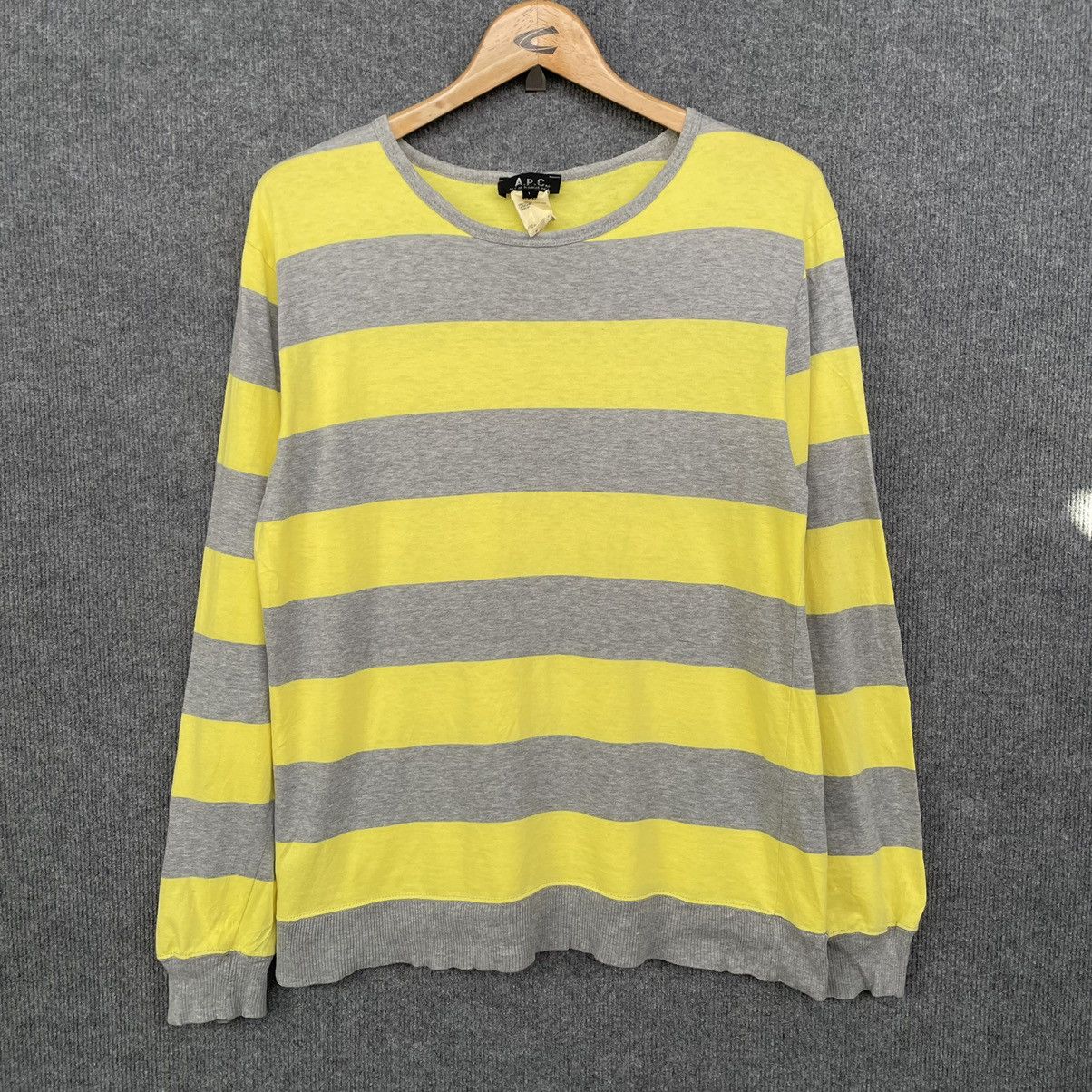 A.P.C. APC Stripes L/S T Shirt Made in France | Grailed