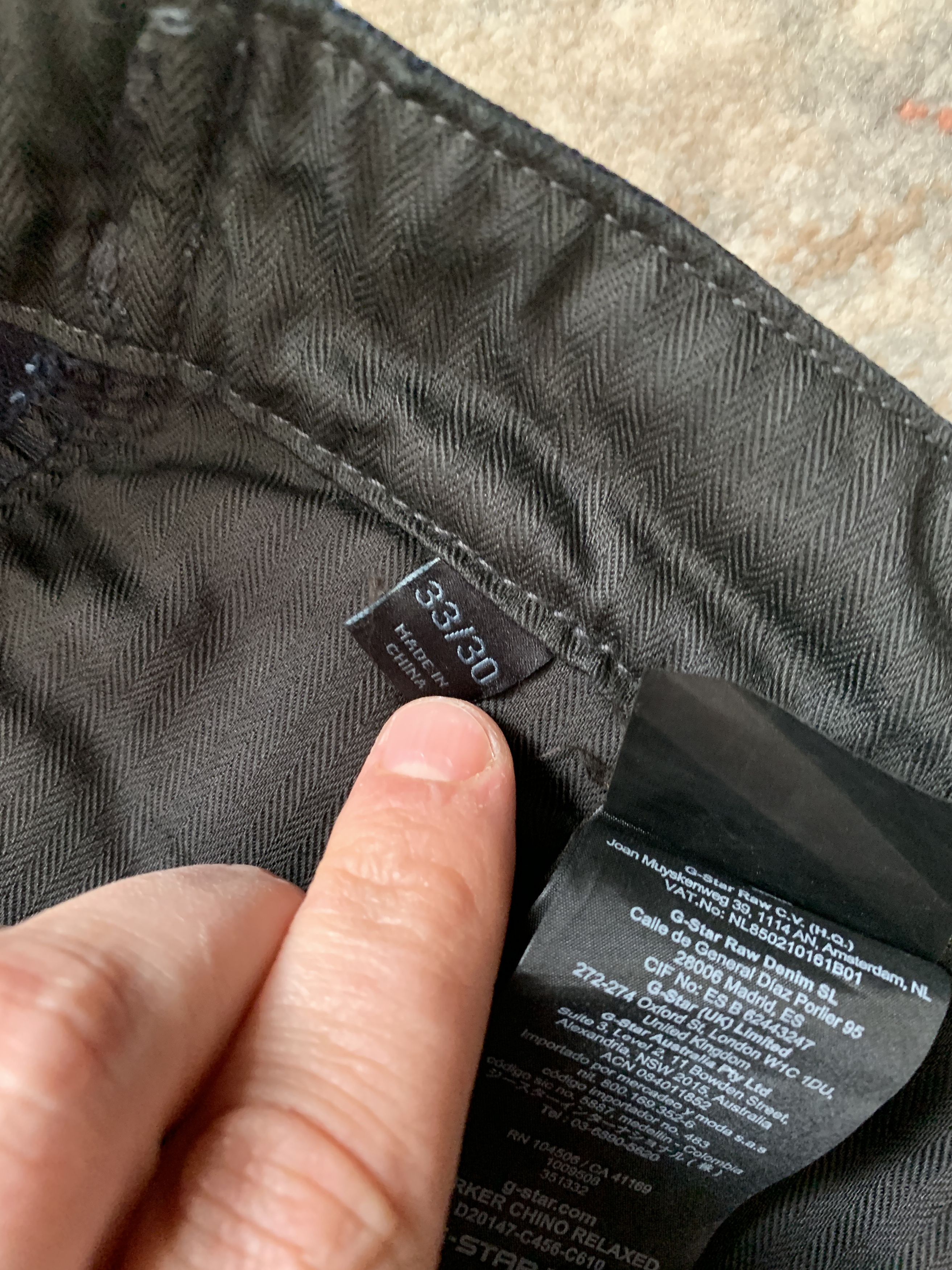 G-Star G-Star Raw Worker Chino Relaxed Pants Size US 33 - 7 Thumbnail