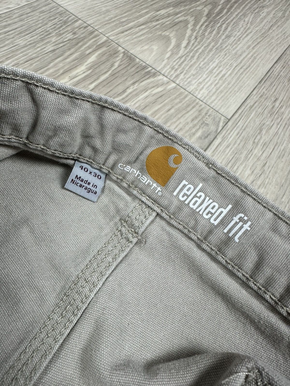 Carhartt × Vintage Vintage Carhartt Distressed Work Shorts Double Logo Size US 40 / EU 56 - 8 Thumbnail