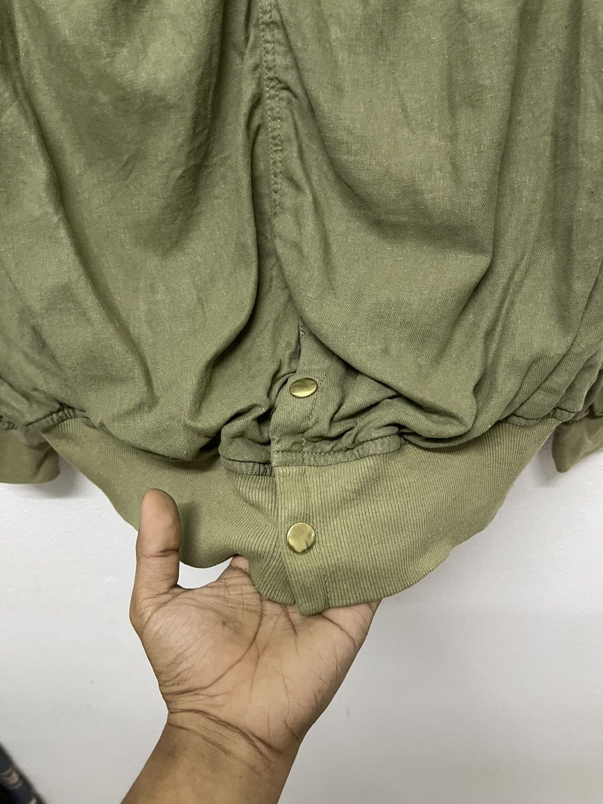 Issey Miyake 🐐90s ISSEY MIYAKE BAT WING BOMBER JACKET OLIVE GREEN Size US M / EU 48-50 / 2 - 19 Thumbnail
