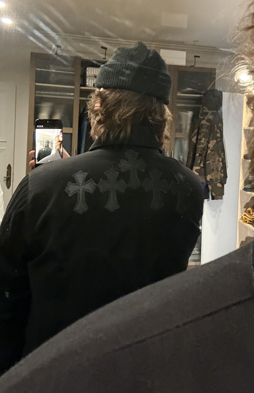 Chrome Hearts Chrome Hearts black denim shirt with cross patches Size US XL / EU 56 / 4 - 8 Thumbnail