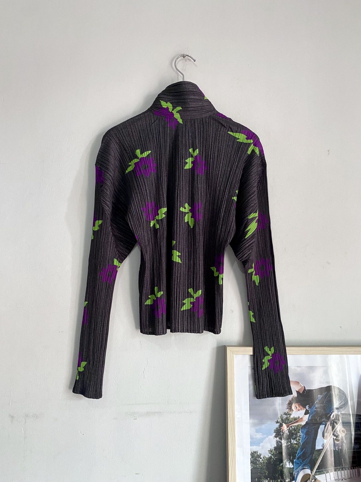 Pleats Please Issey Miyake Pleats Please Pleated Issey Miyake L/S Shirt Cardigan Flower Size M / US 6-8 / IT 42-44 - 2 Thumbnail