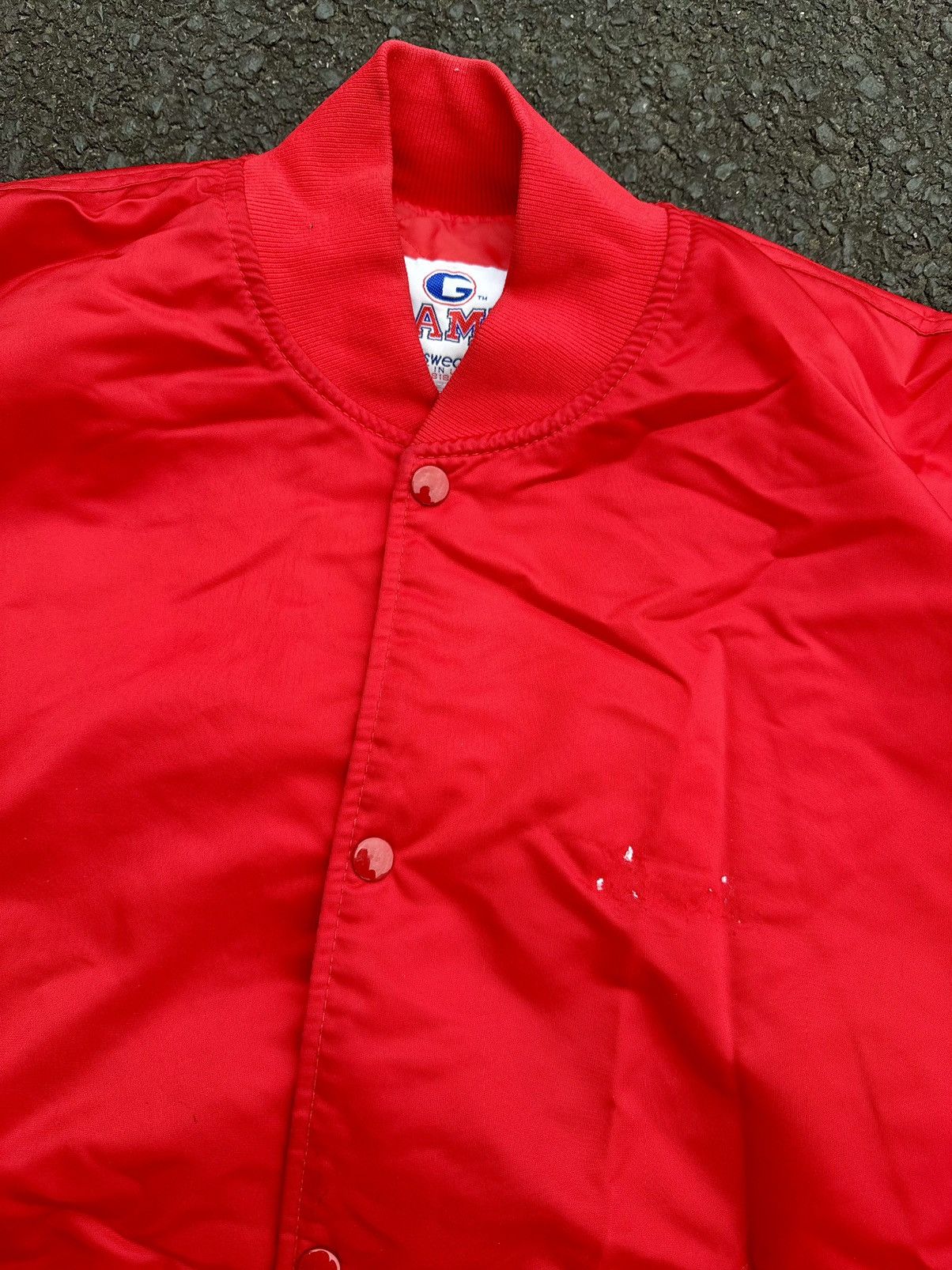 Vintage Vintage 90’s Balloons XO Unlimited Red Satin Bomber Jacket Size US XL / EU 56 / 4 - 9 Thumbnail