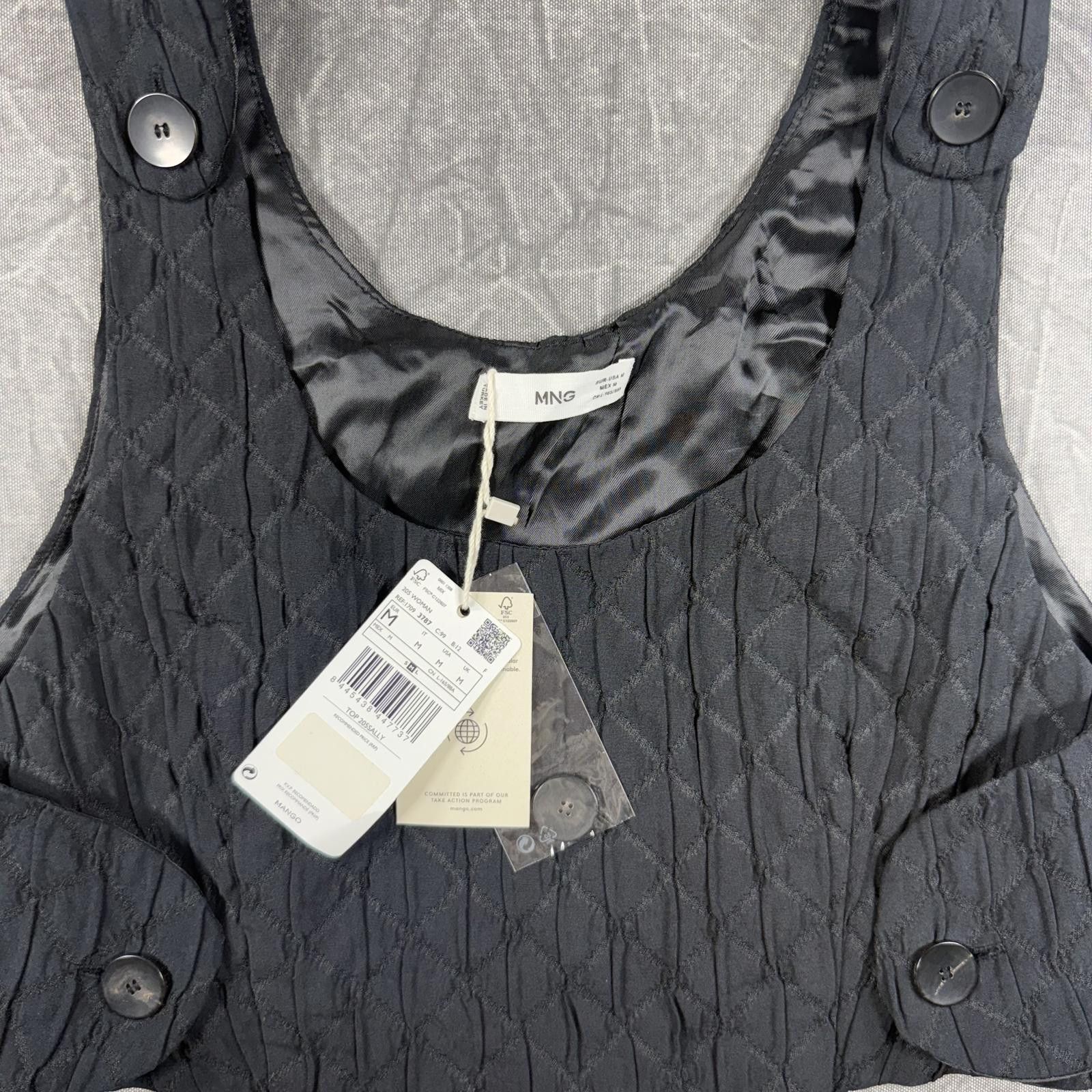 Other MNG by Mango Shirt Women's M Black NWT Size M / US 6-8 / IT 42-44 - 2 Thumbnail