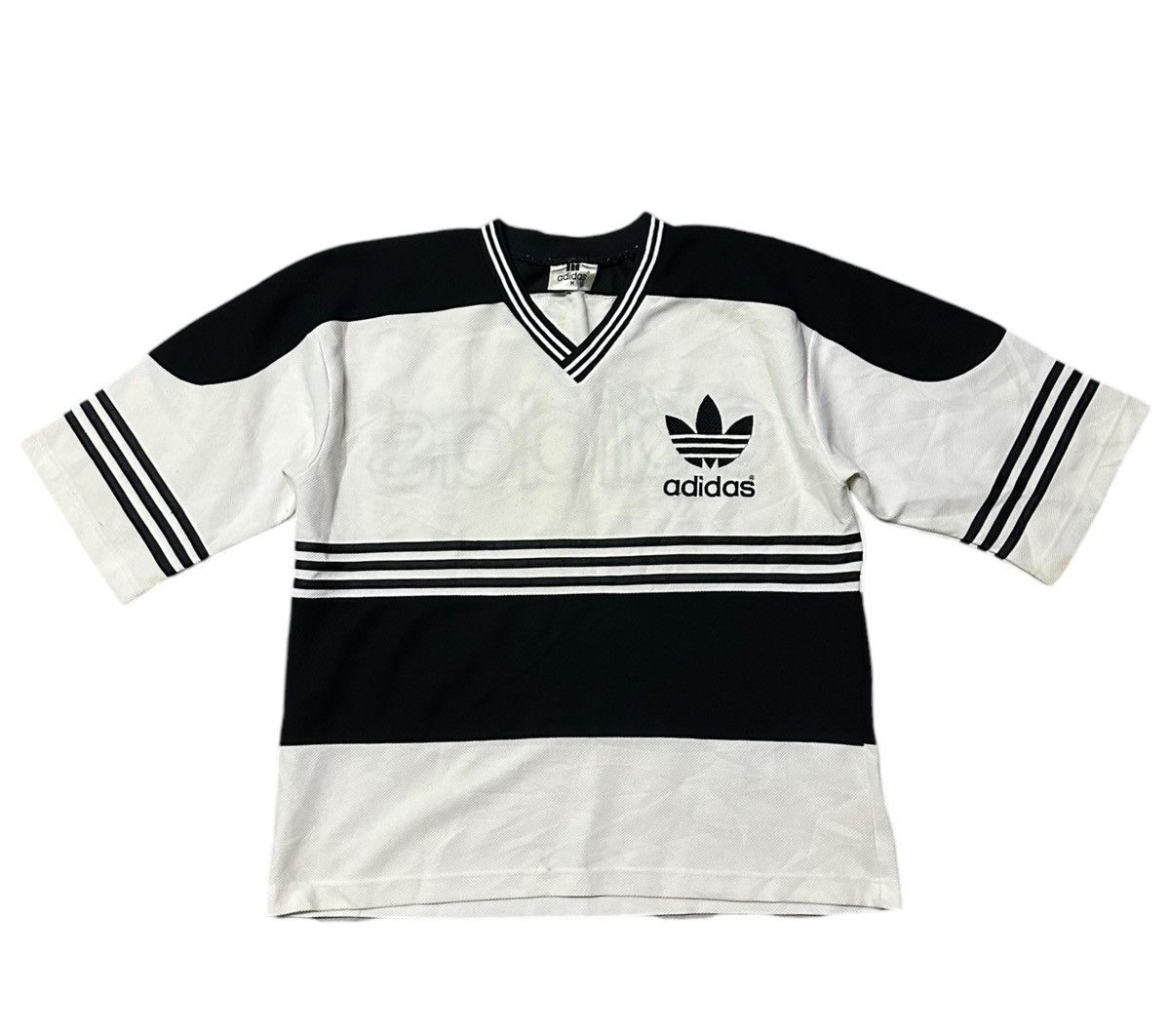 Vintage Vintage 90s Adidas big logo rap tee Size US M / EU 48-50 / 2 - 8 Thumbnail