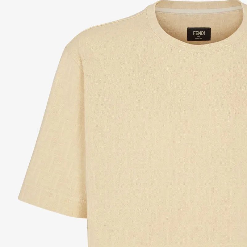 Fendi o1w1db10325 FY0936 T-Shirt in Beige Size US S / EU 44-46 / 1 - 3 Thumbnail