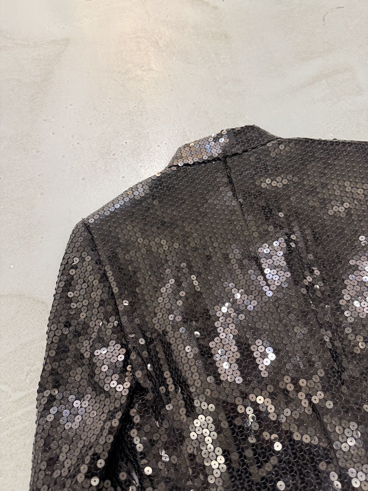 Versace F/W 1995 Gianni Versace Couture Black Sequin Medusa Jacket Size S / US 4 / IT 40 - 12 Thumbnail