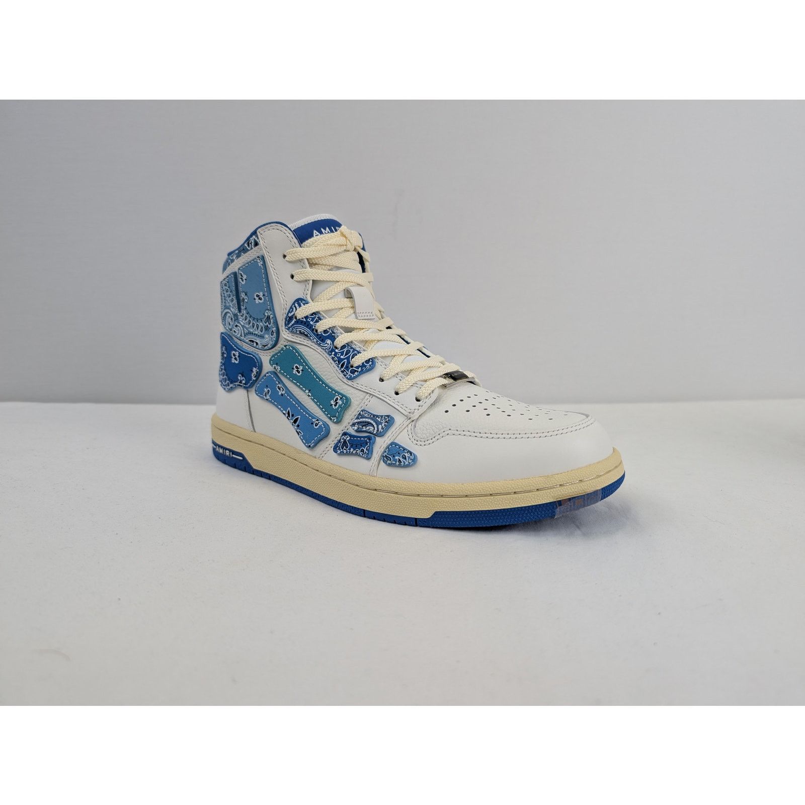 Amiri o1rshd1 Skel Top Hi / Skeleton Hi Top Sneakers Bandana Blue Size US 9 / EU 42 - 2 Thumbnail