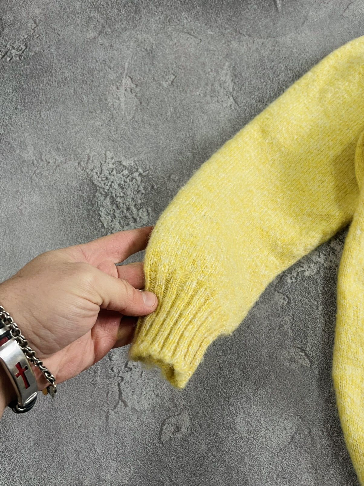 Howlin' Howlin’ Shaggy Bear Yellow Sweater 100% Pure Wool Scotland Size US M / EU 48-50 / 2 - 5 Thumbnail
