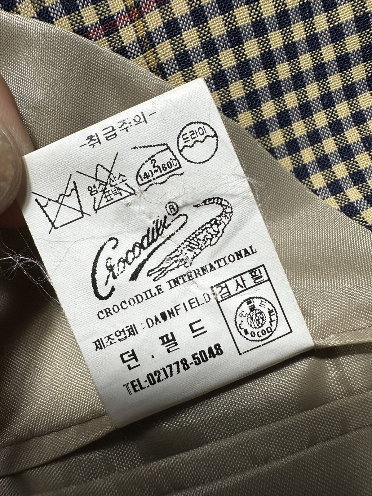 Japanese Brand Vintage Crocodile Blazer Size 40R - 11 Thumbnail