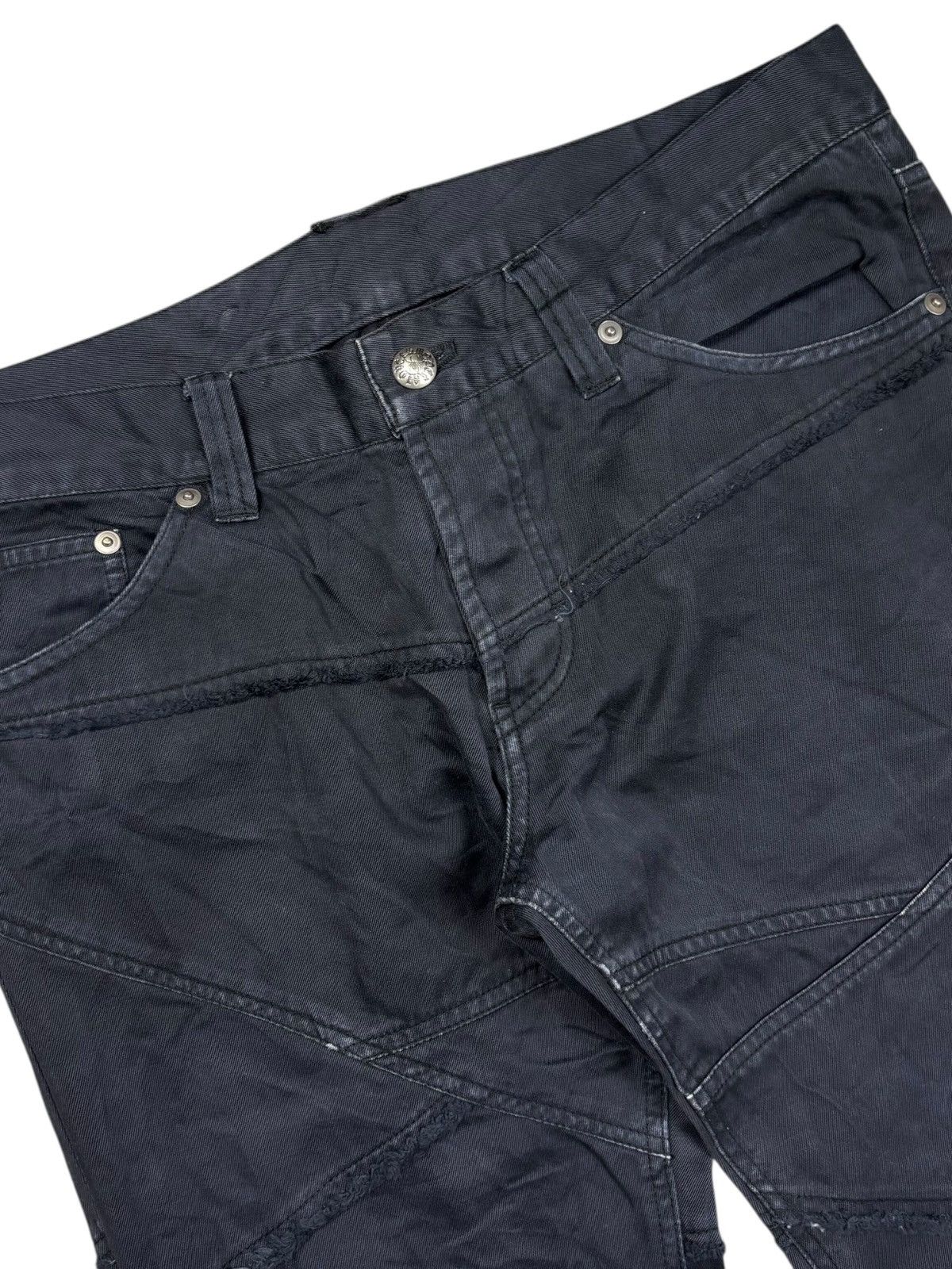 Isamu Katayama Backlash 2000s Modern Lovers - Paper Cut Flared Pants Size US 29 - 3 Thumbnail