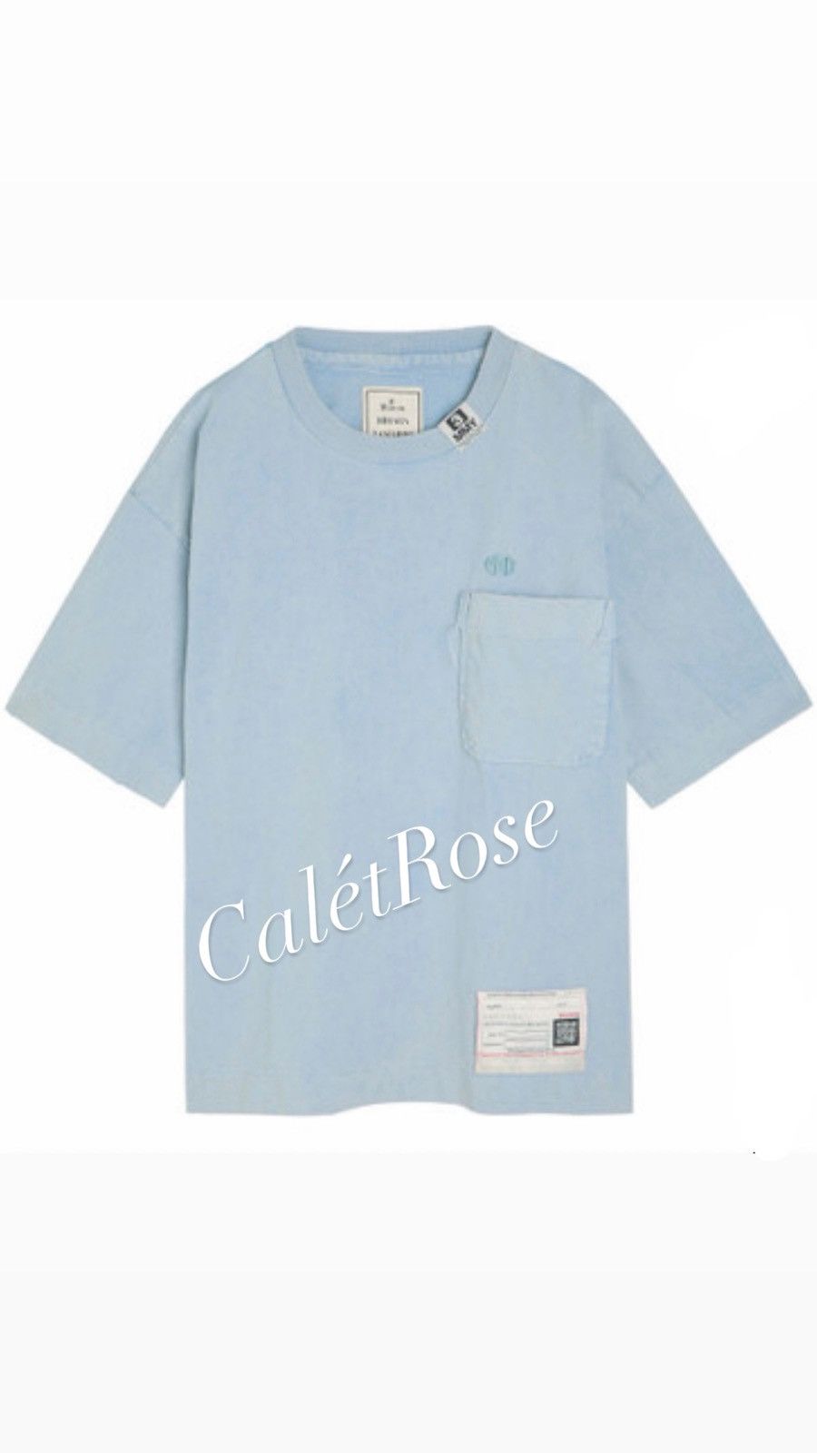 Maison MIHARA YASUHIRO Maison Mihara Yasuhiro blue amateur sewn distressed t shirt Size US M / EU 48-50 / 2 - 1 Thumbnail
