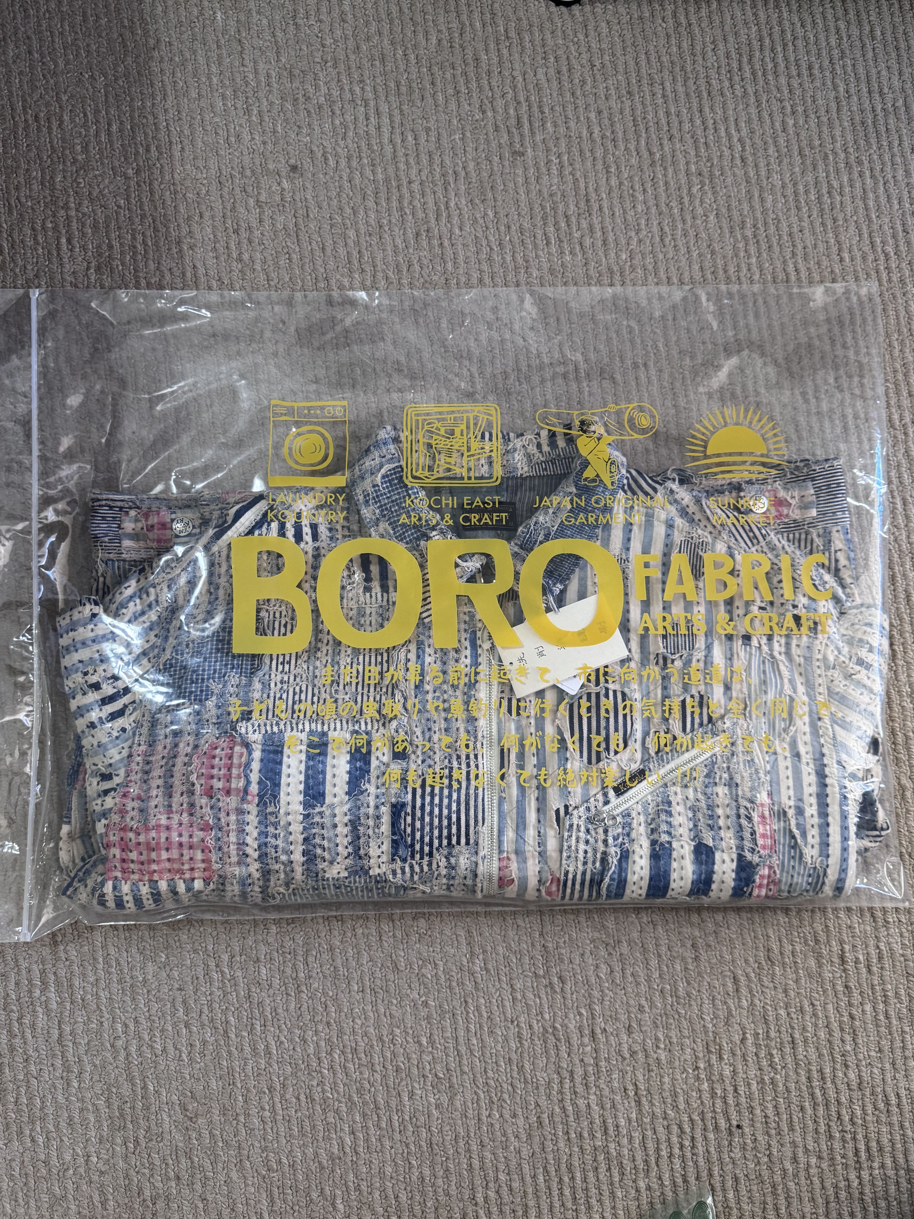 Kapital Kapital Liberty Stripe Boro Drizzler Zip Jacket Size US L / EU 52-54 / 3 - 6 Thumbnail