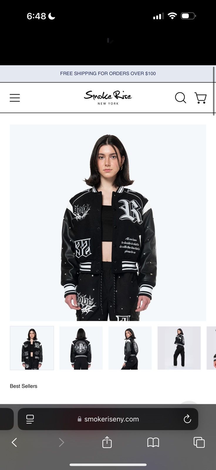 Smoke Rise smokehouse rise rhinestone varsity jacket Size XL / US 12-14 / IT 48-50 - 7 Thumbnail