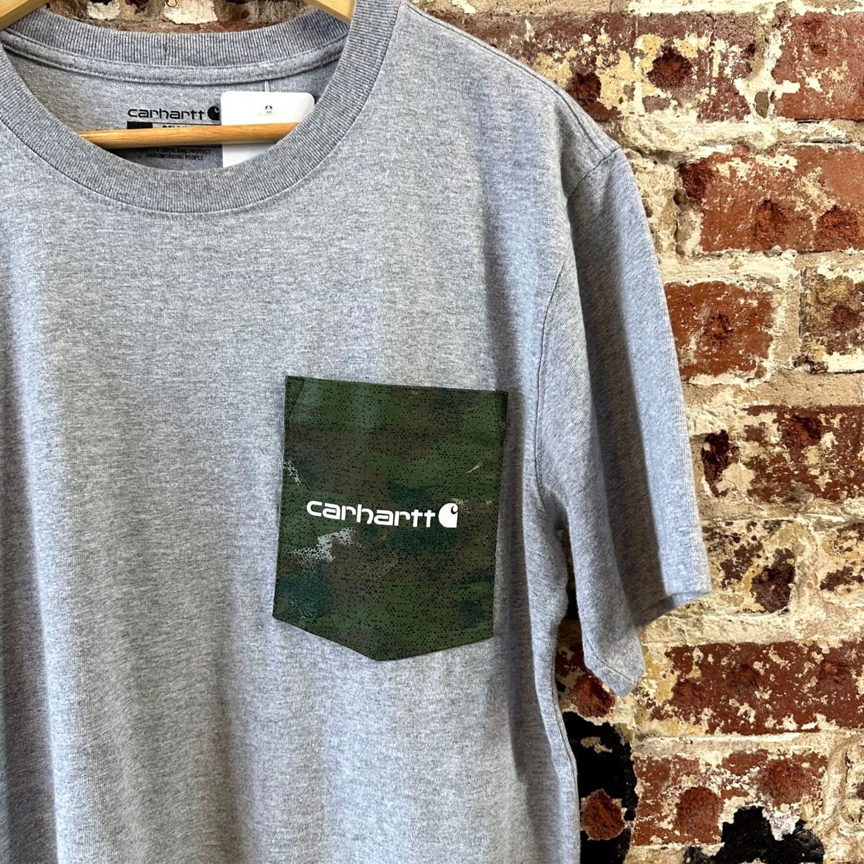 Carhartt Carhartt Workwear Shirt Mens Medium Gray Camo Relaxed Fitet Short Sleeve Size US M / EU 48-50 / 2 - 2 Thumbnail