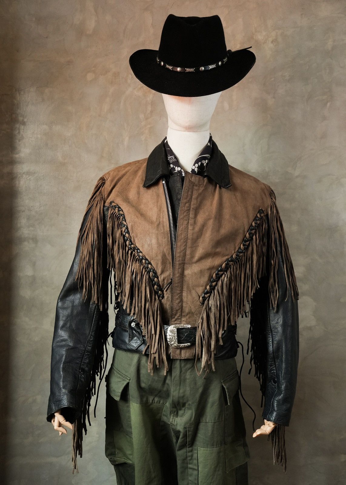 Other Vintage First Genuine Leather Fringe Western Jacket Size US M / EU 48-50 / 2 - 1 Thumbnail