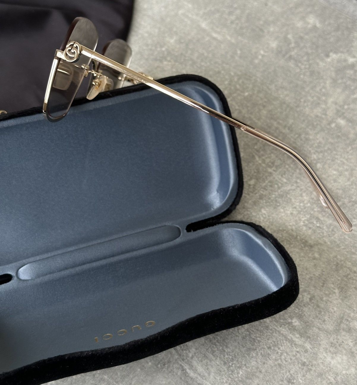 Gucci Gucci GG1279S 004 Gold Rimless Square Sunglasses Japan Size ONE SIZE - 12 Thumbnail