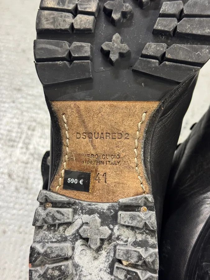 Dsquared2 Dsquared2 Hiking Boots Black Leather Boots Size US 8.5 / EU 41-42 - 10 Thumbnail