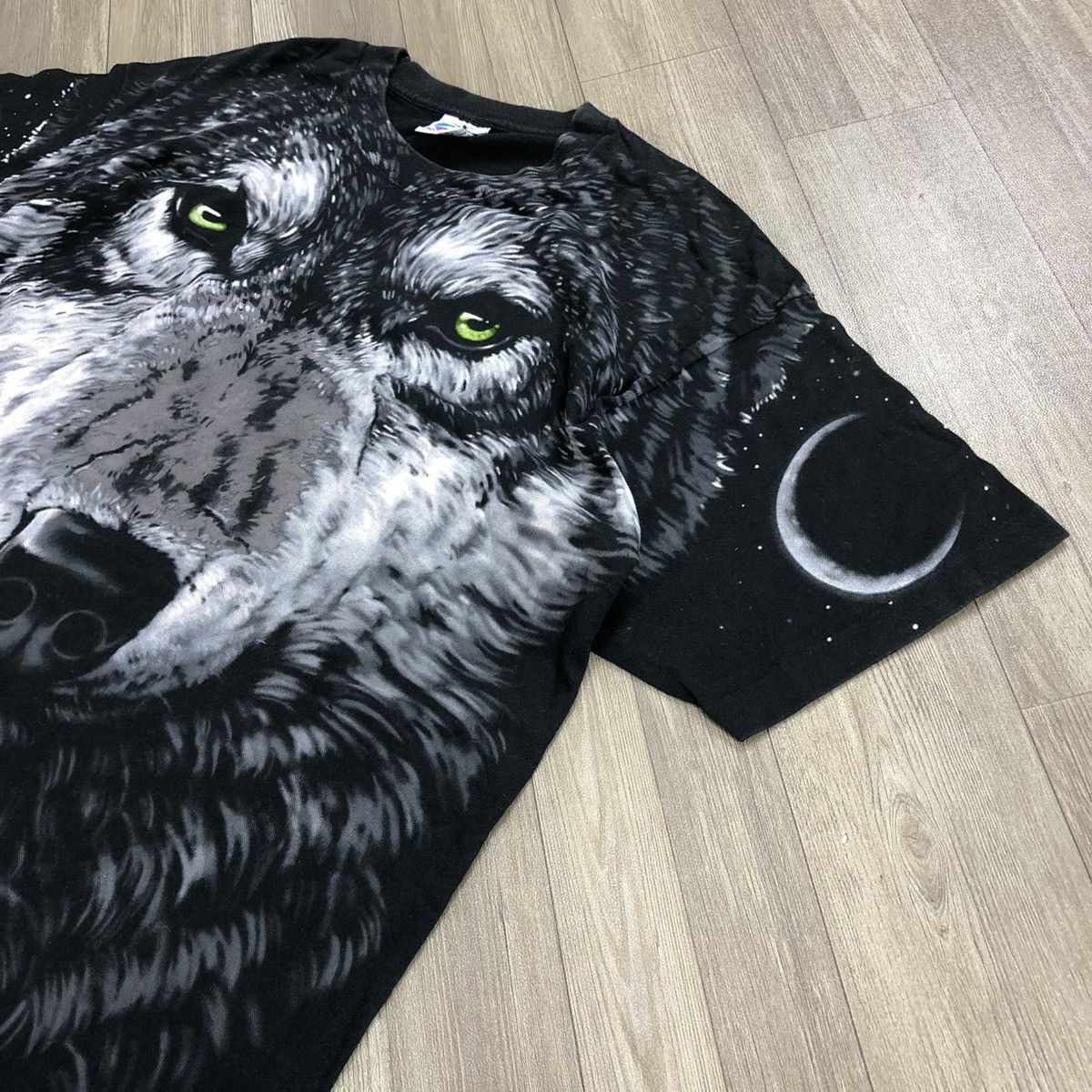 Liquid Blue 🇺🇸Vintage 1995s Liquid Blue Wolf All Over Print Graphic Shirt Size US XL / EU 56 / 4 - 6 Thumbnail