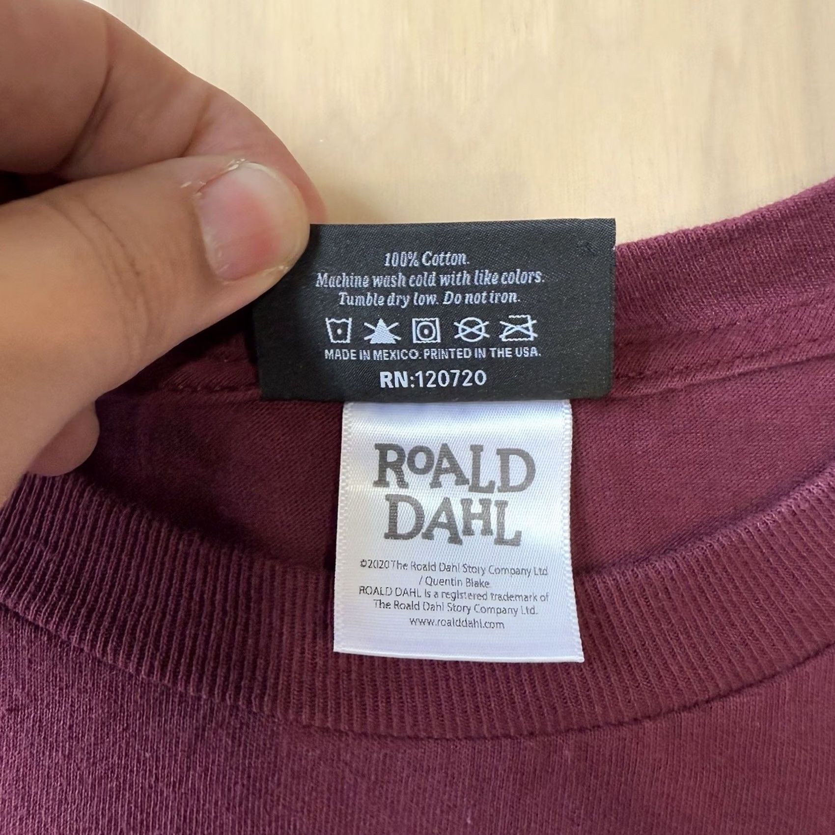 The Hundreds The Hundreds Roald Dahl Shirt XL Long Sleeve Maroon BFG Archive Streetwear Mens XL Red Size US XL / EU 56 / 4 - 6 Thumbnail