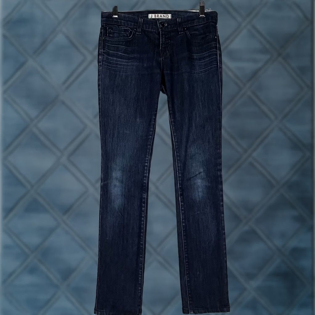 J Brand J Brand Blue Denim Jeans Womens Size 26 Medium Wash Straight Leg Low Rise 5-Pocket Denim Pocket Type Regular Women Mens Girls Size 26" / US 2 / IT 38 - 1 Thumbnail