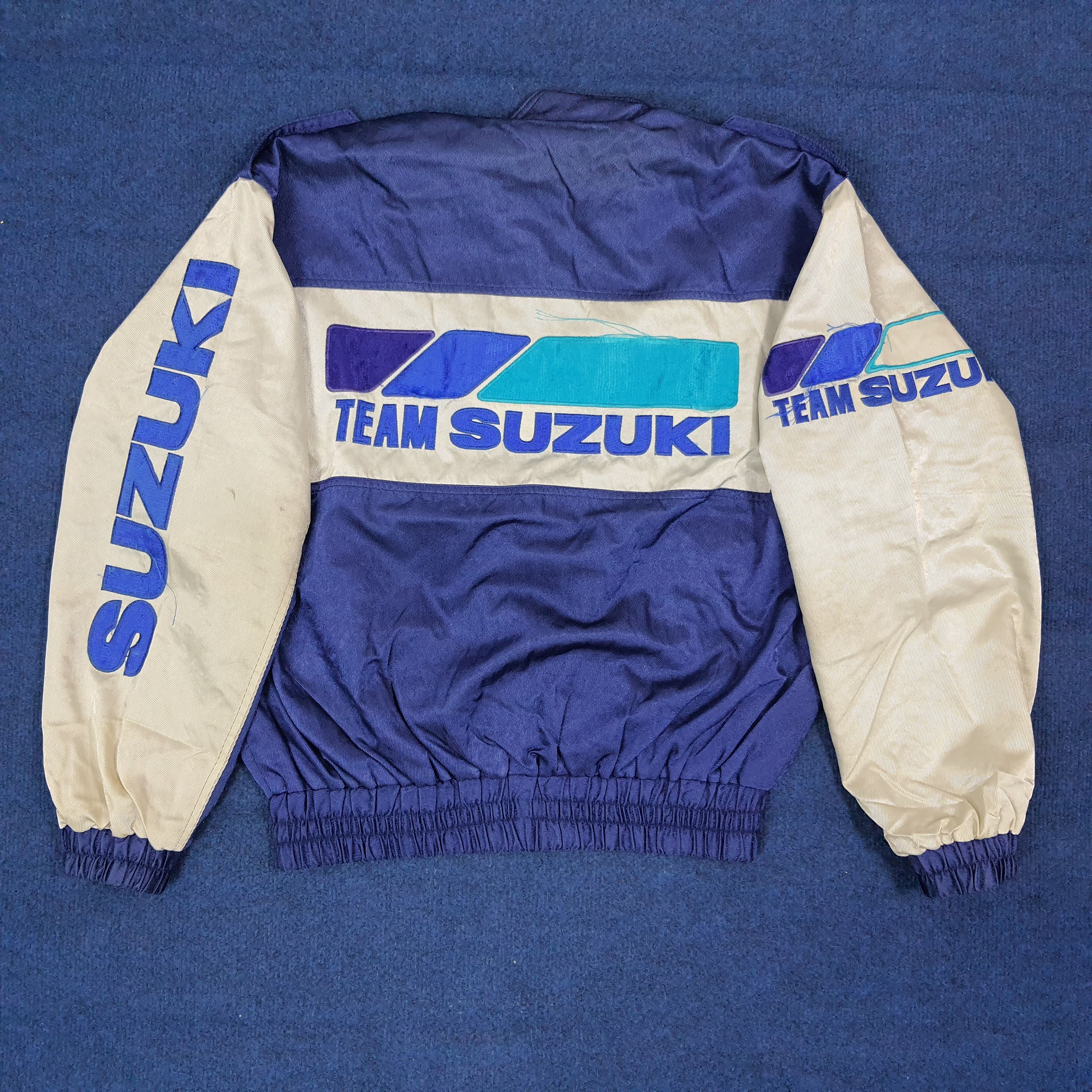 Japanese Brand Vintage 90s Team Suzuki Japan Reversibe Jacket C269N10 Size US L / EU 52-54 / 3 - 1 Thumbnail