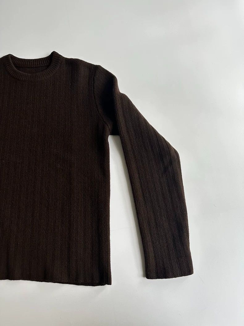 Maison Margiela Maison Margiela Burgundy Crew Neck Sweater by Margiela-250 Size US M / EU 48-50 / 2 - 2 Thumbnail