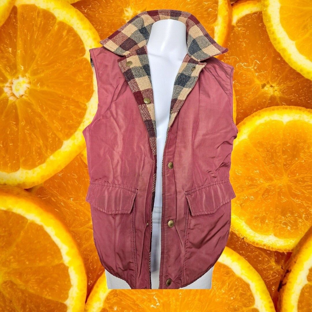 Other Woolrich Reversible Vest Plaid Flannel Pockets Sleeveless Ja Size US S / EU 44-46 / 1 - 6 Thumbnail