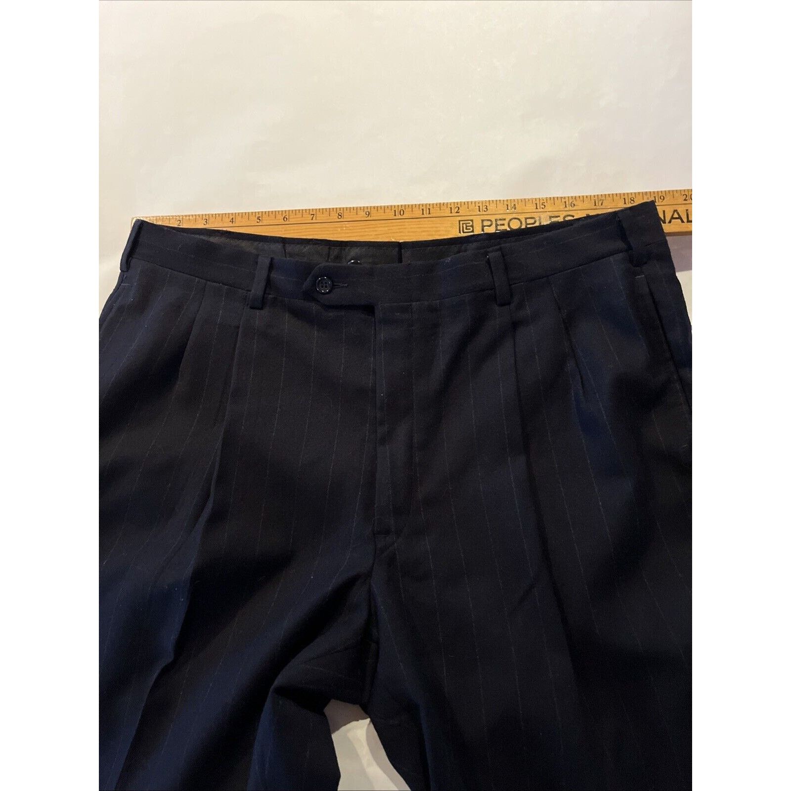 Jos. A. Bank Jos A Bank 38x30 100% Wool Dress Pants Black Executive Size US 38 / EU 54 - 4 Thumbnail