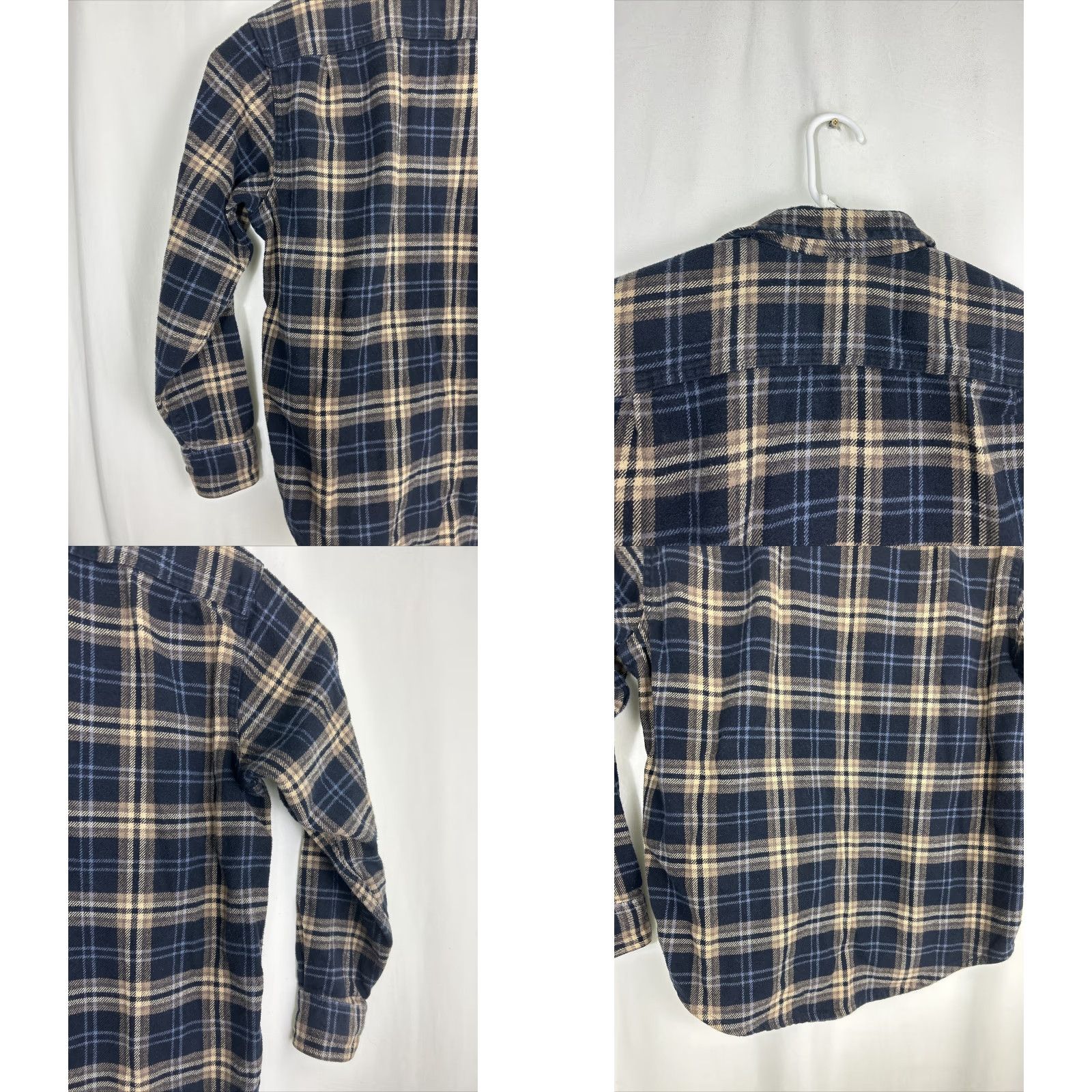 Timberland Timberland Shirt Mens Large Plaid Flannel Button-Up Long Sleeve Blue Beige Casual Travel Size US L / EU 52-54 / 3 - 8 Thumbnail