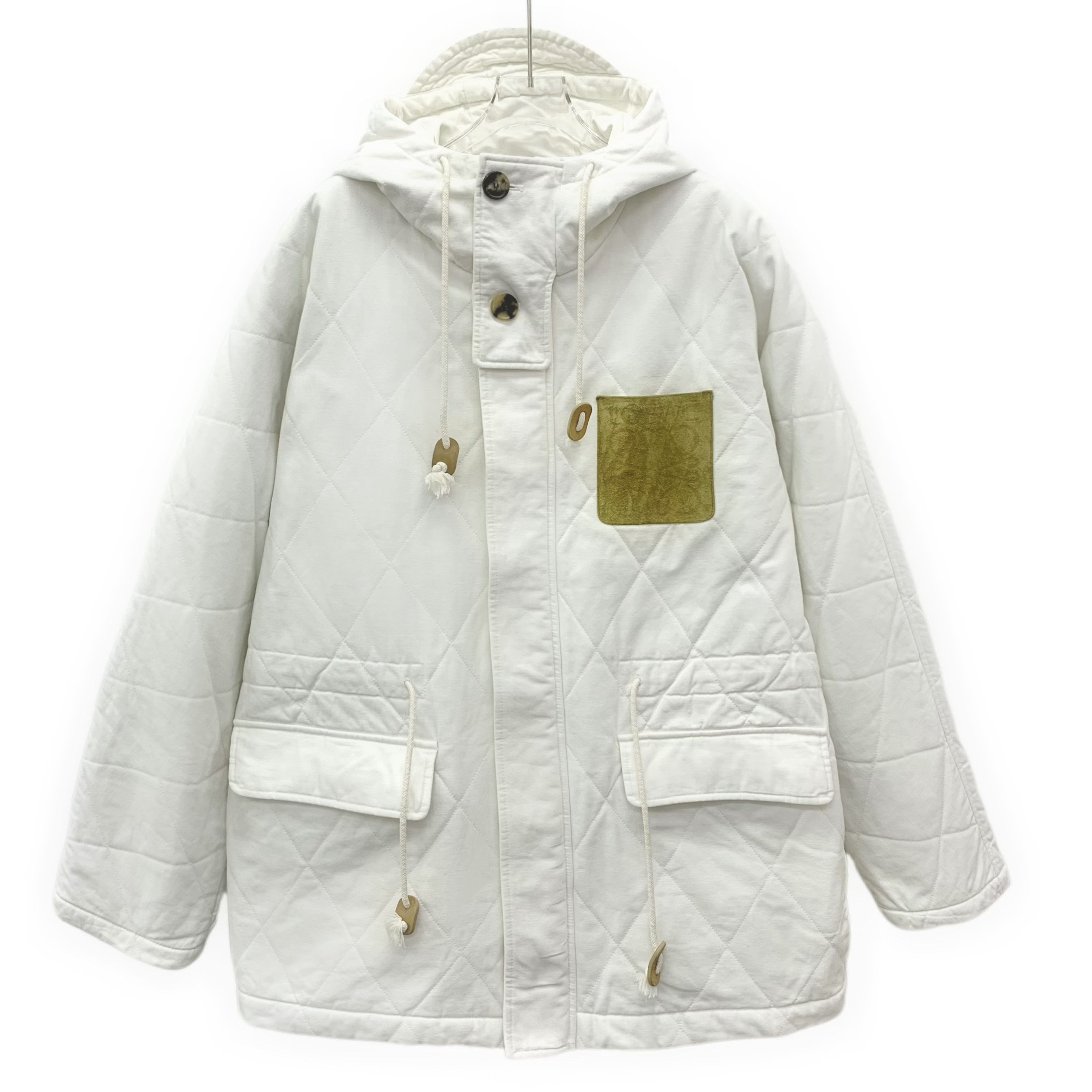 Loewe Loewe Quilted Hoodie Jacket White (50) Size US M / EU 48-50 / 2 - 1 Thumbnail