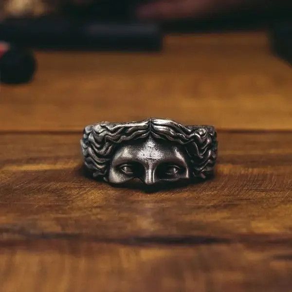 Designer × Japanese Brand Vintage brass head ring Size ONE SIZE - 1 Thumbnail