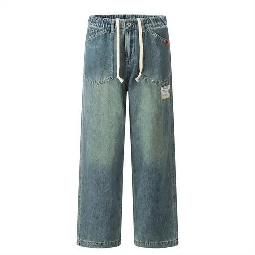 VIBE American style retro casual straight washed gradient jeans Size US 32 / EU 48 - 1 Thumbnail
