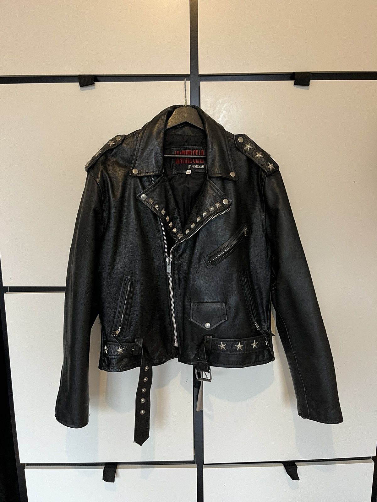 Japanese Brand Leather studded biker jacket punk rock Size US M / EU 48-50 / 2 - 1 Thumbnail