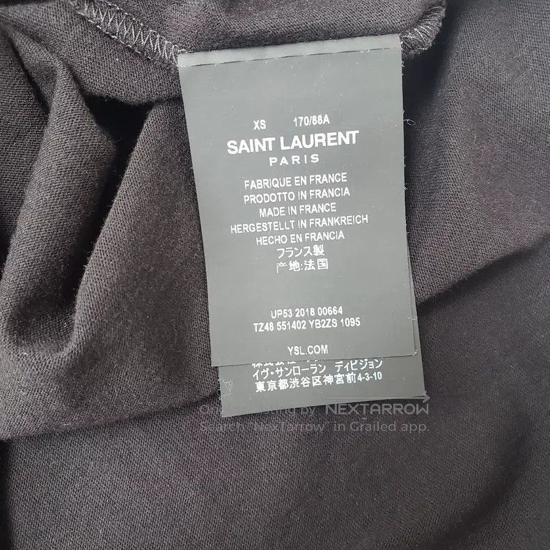 Saint Laurent Paris Saint Laurent Paris T-Shirt Short Sleeve Size US XS / EU 42 / 0 - 4 Thumbnail
