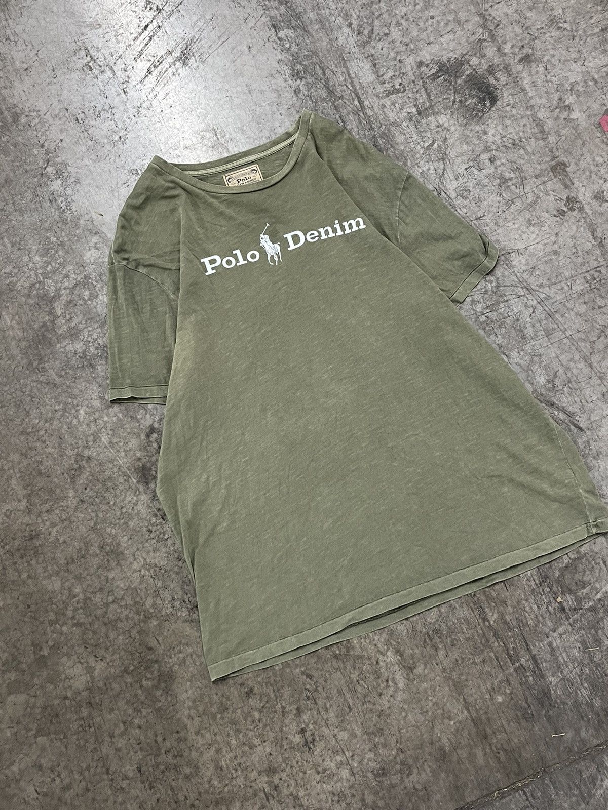 Polo Ralph Lauren × Vintage Polo Ralph Lauren forest green earth tone spell out shirt Size US XL / EU 56 / 4 - 1 Thumbnail