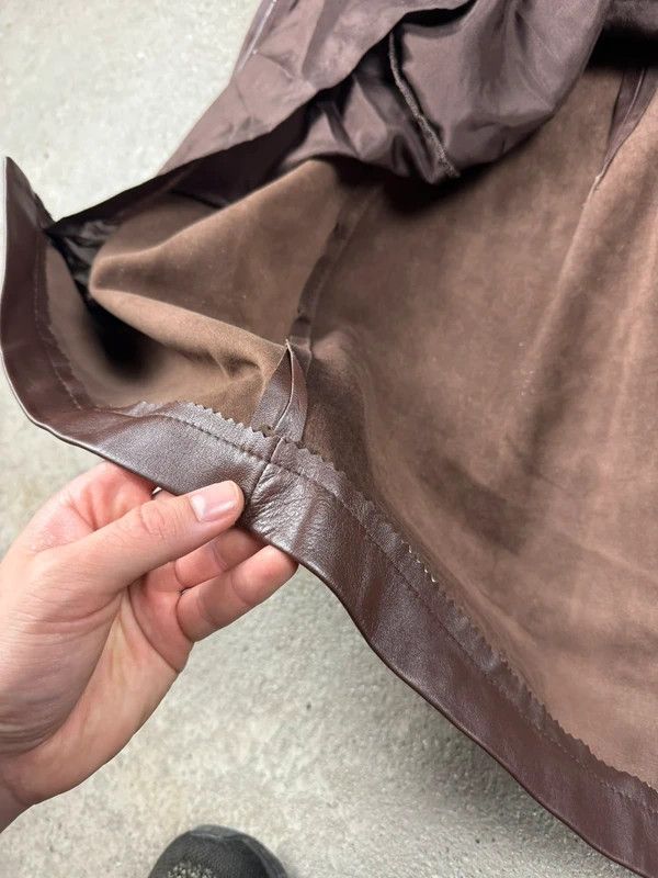 Ralph Lauren Purple Label Ralph Lauren Collection Leather Coat Brown USA 8 Size M / US 6-8 / IT 42-44 - 10 Thumbnail