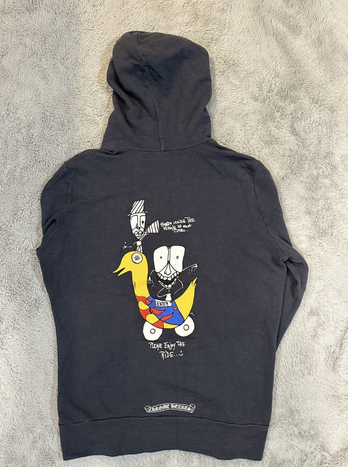 image of Chrome Hearts Marty Boy Hoodie in Black, Men's (Size Small)