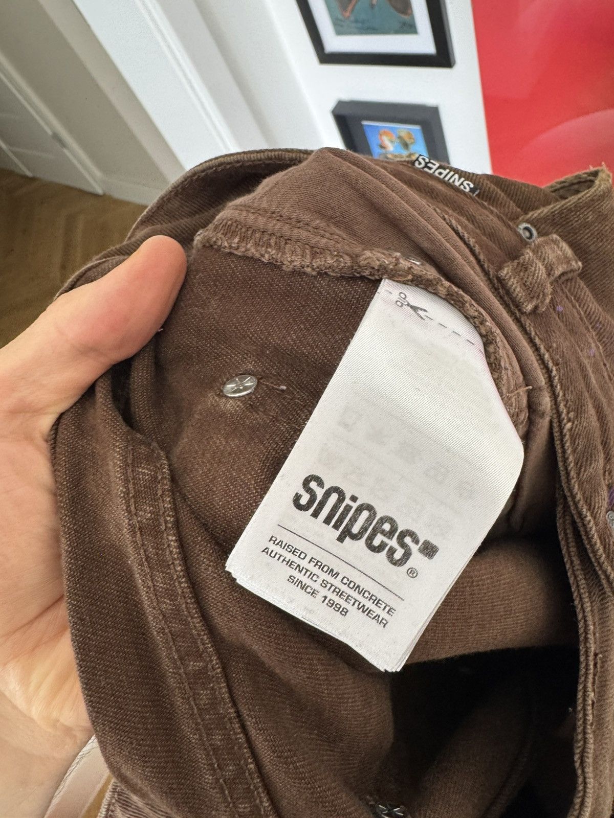 Snipes Double Knee Work Pant Loose Fit Brown Splatter Snipes Size US 36 / EU 52 - 5 Thumbnail
