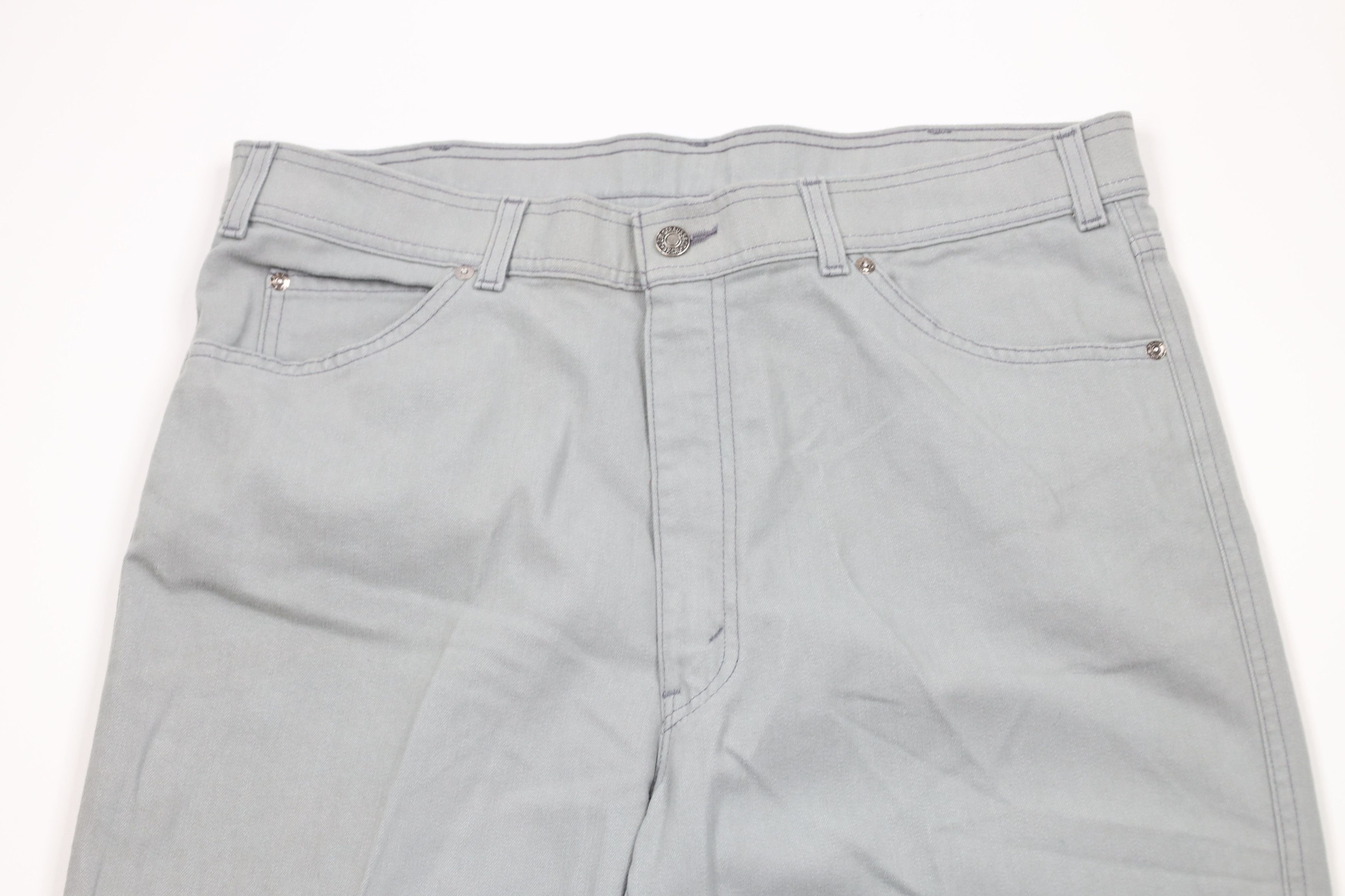 Levi's × Vintage Vintage 80s 90s Levis Flared Wide Leg Jeans Pants Gray USA Size US 36 / EU 52 - 2 Thumbnail