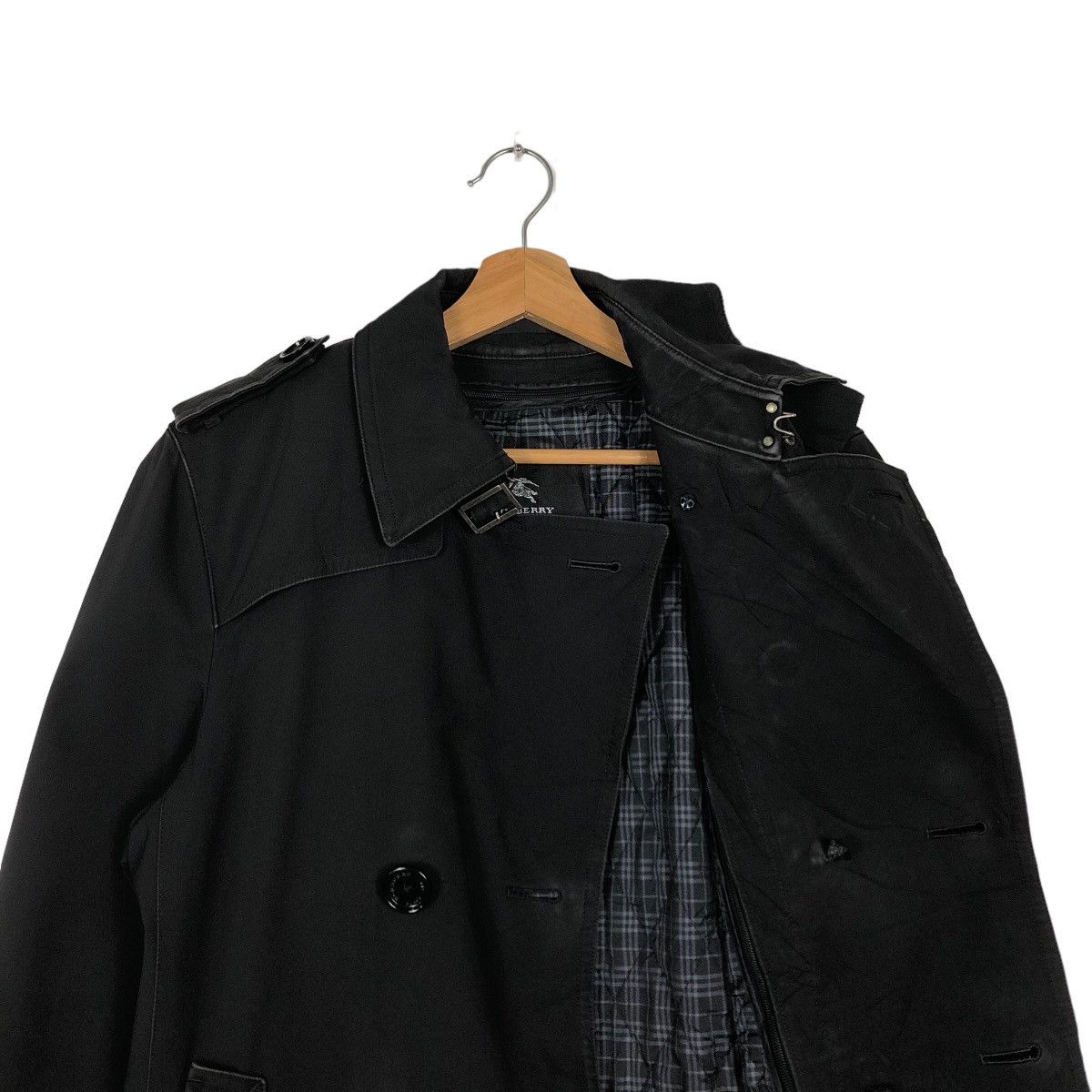 Burberry 🔥VINTAGE BURBERRY BLACK LABEL LONG JACKET NOVA CHECK DESIGN Size US M / EU 48-50 / 2 - 10 Thumbnail