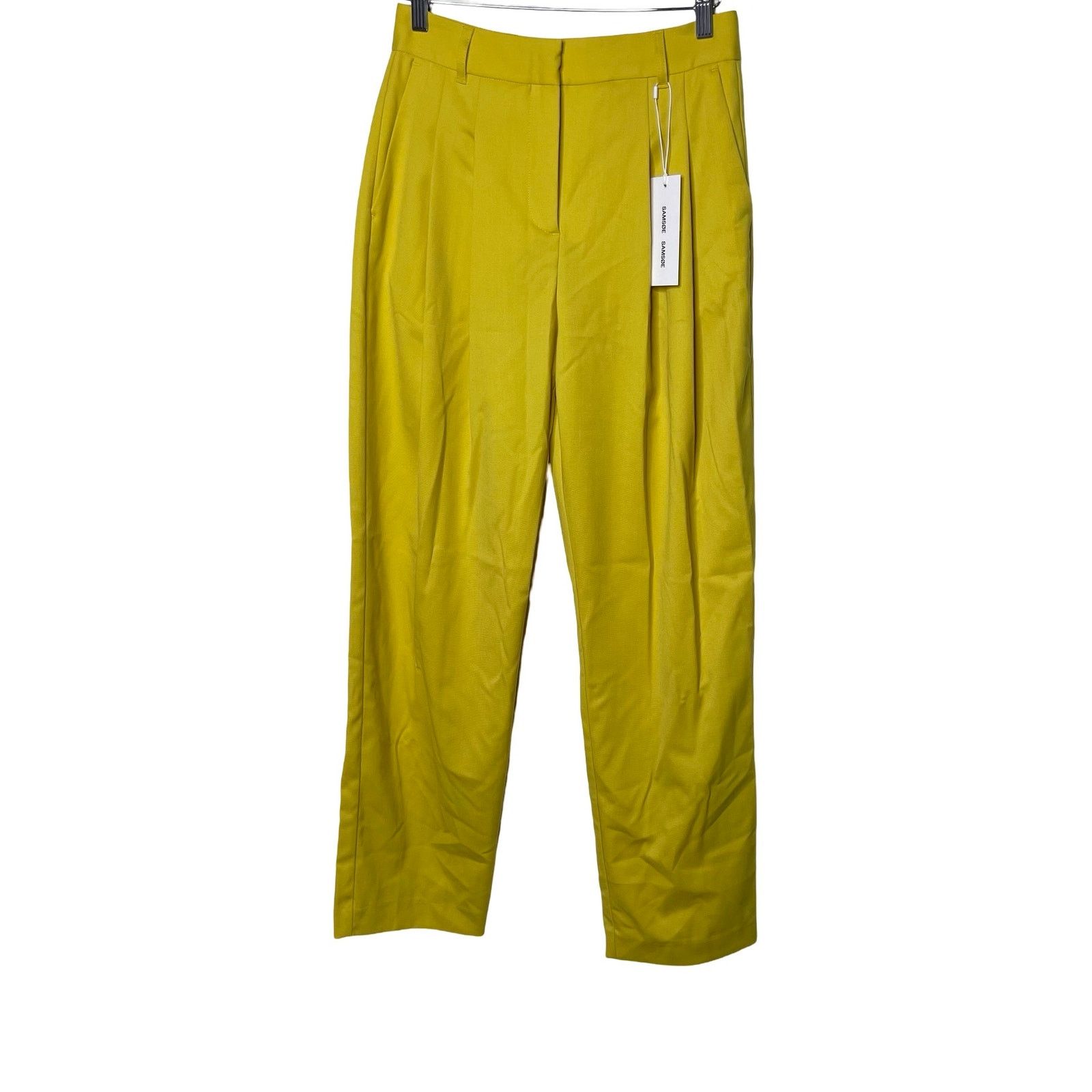 Samsoe Samsoe Samsoe Samsoe High Rise Straight Pleated Luzy Trousers Size 26" / US 2 / IT 38 - 2 Thumbnail