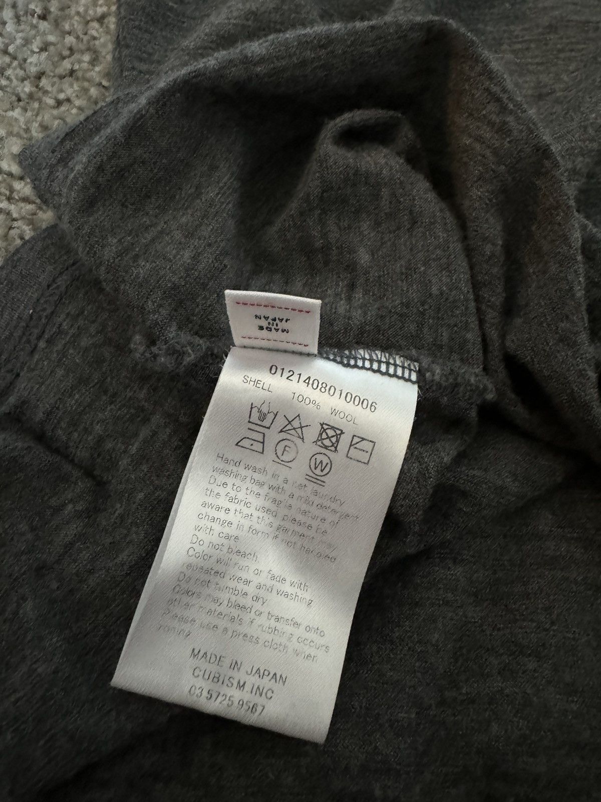 Union × Visvim Union x Visvim Sport Superfine Merino Amplus Tee S 