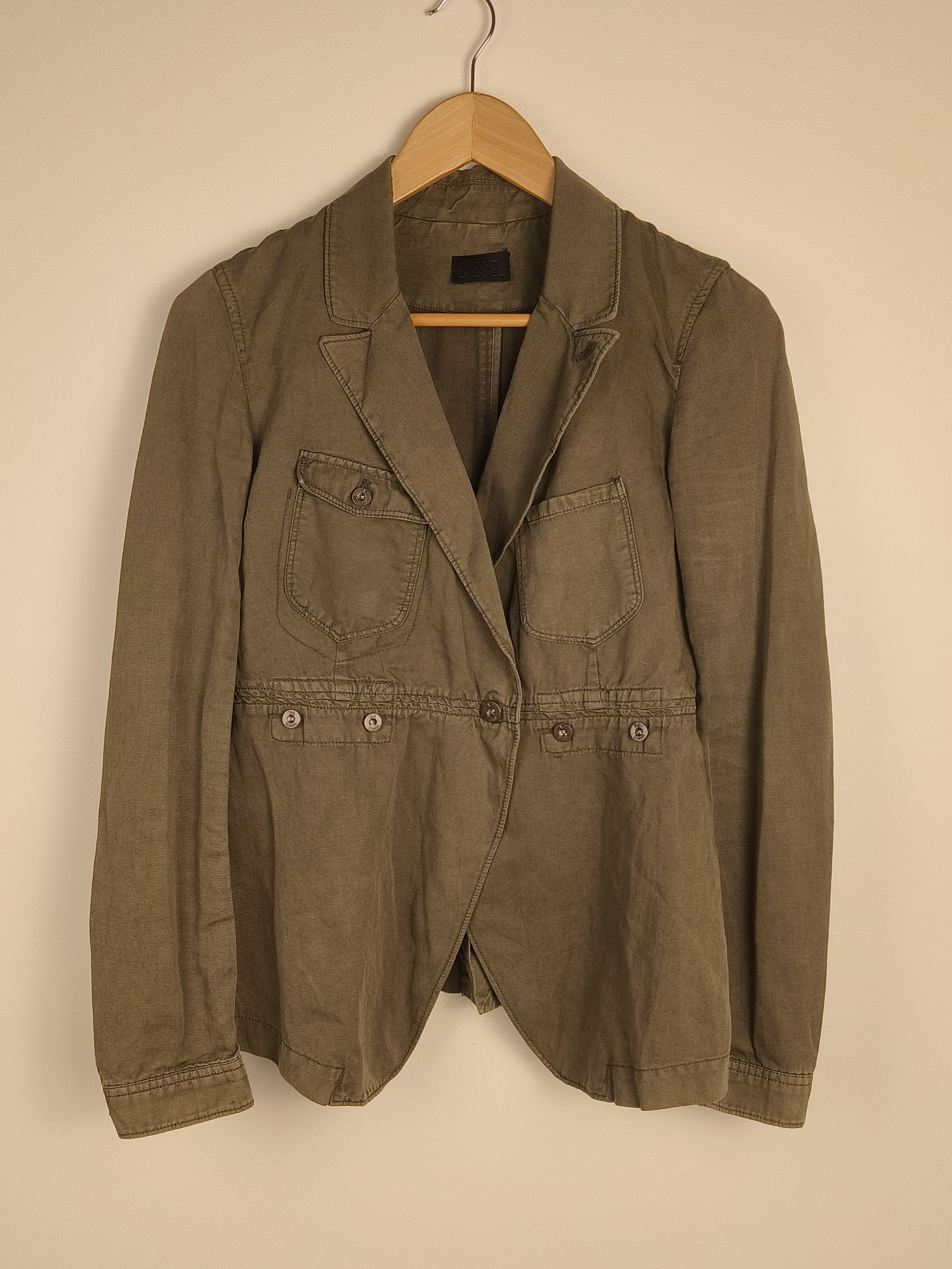 Diesel Diesel Army Inspired Cotton Linen Button Jacket Size M / US 6-8 / IT 42-44 - 1 Thumbnail