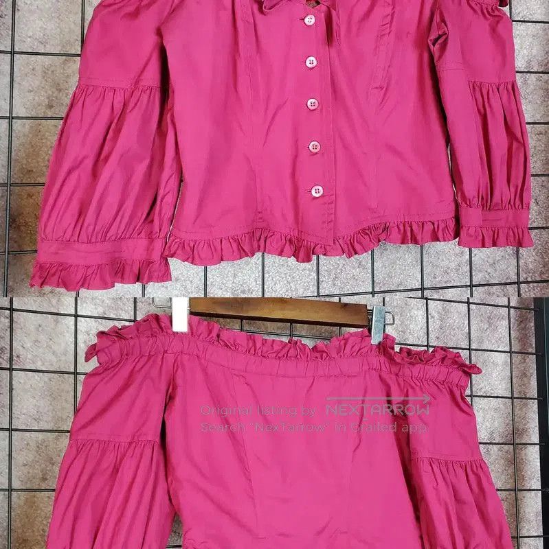 Kenzo KENZO Pink Ruffled Short Sleeve T-Shirt . Size M / US 6-8 / IT 42-44 - 5 Thumbnail