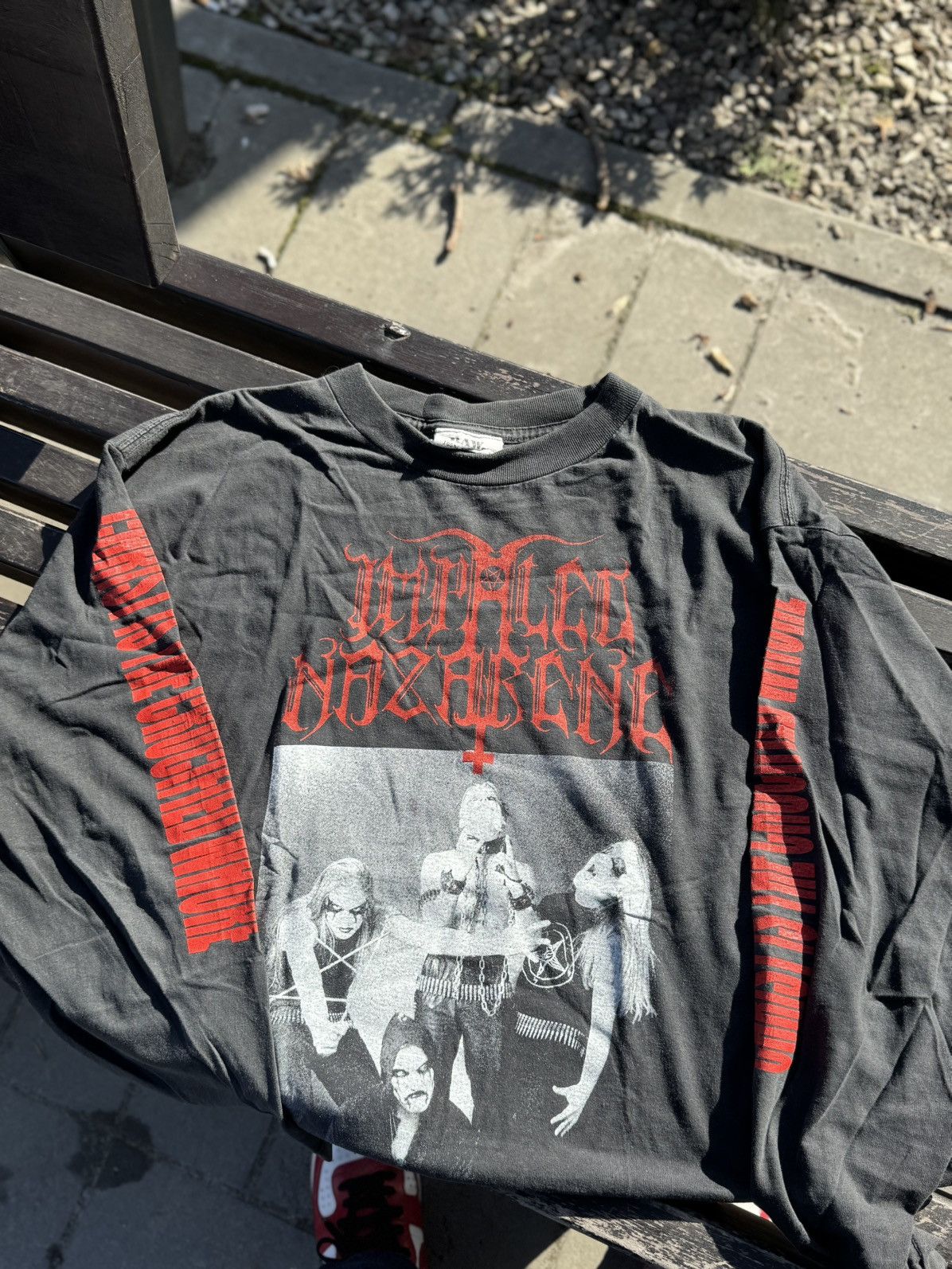 Band Tees Vintage 90s Impaled Nazarene Kissing Booth Extreme Metal Tee Size US XL / EU 56 / 4 - 2 Thumbnail